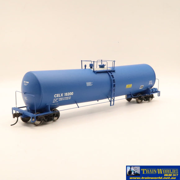 Npc-1231 Used Goods Walthers 23K Gal Funnel Flow Tank Car Celx #15200 Ho Scale Rolling Stock