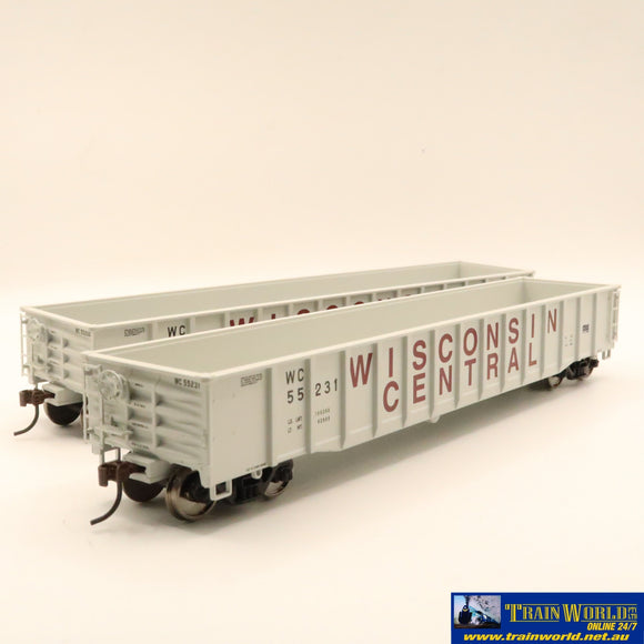 Npc-1235 Used Goods Walthers 53Ft Gondola Wisconsin Central Twin Pack Ho Scale Rolling Stock