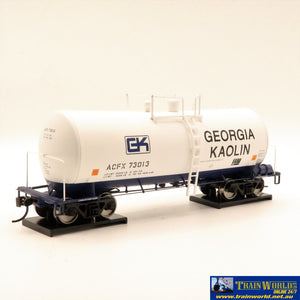 Npc-1288 Used Goods Walthers 16000 Gal Funnel Flow Tank Car Georgia Kaolin #73013 Ho Scale Rolling