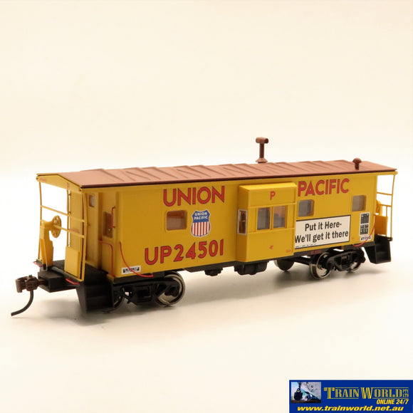 Npc-1304 Used Goods Walthers Bay Window Caboose Union Pacific #24501 Ho Scale Rolling Stock