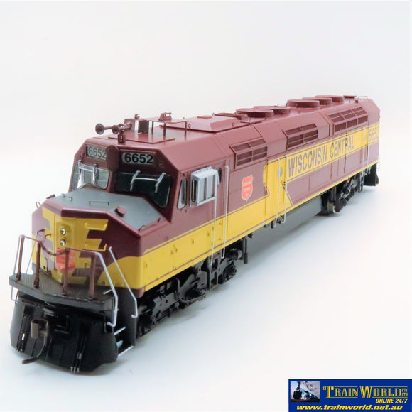 Npc-1332 Used Goods Athearn Genesis Fp45 Wisconsin Central #6652 Ho Scale Locomotive