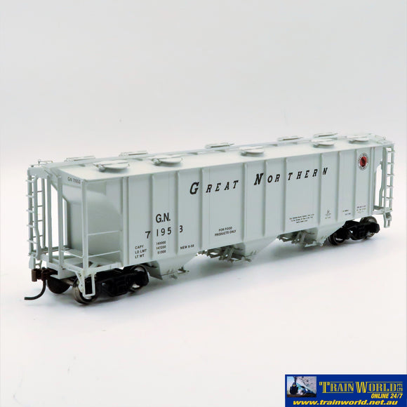 Npc-286 Used Goods Athearn Rtr Ps-2 Covered Hopper Great Northern #71953 Ho Scale Rolling Stock