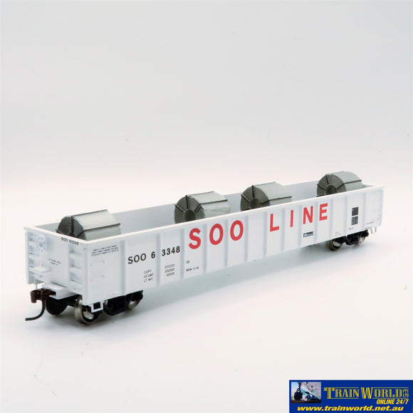 Npc-294 Used Goods Athearn Rtr 52’ Mill Gondola Soo Line #63348 Ho Scale Rolling Stock