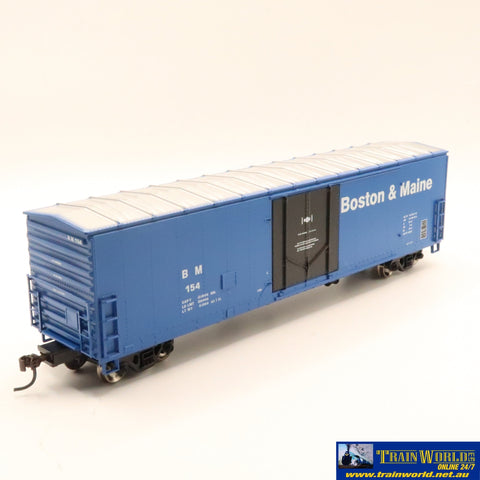 Npc-335 Used Goods Athearn Rtr 50’ Boxcar Boston & Maine #154 Ho Scale Rolling Stock