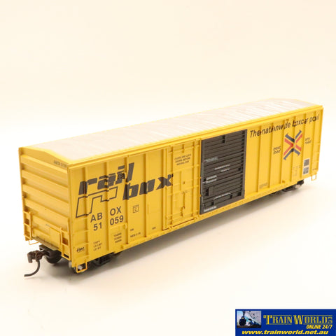 Npc-338 Used Goods Athearn Rtr 50’ Boxcar Railbox Early #51059 Ho Scale Rolling Stock