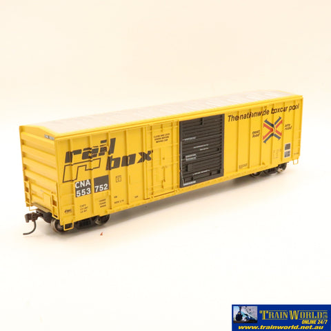 Npc-342 Used Goods Athearn Rtr 50’ Boxcar Railbox Cna #553752 Ho Scale Rolling Stock