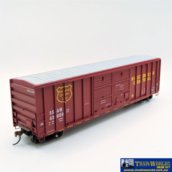 Npc-645 Used Goods Athearn Rtr 50’ Boxcar Wisconsin Central #43609 Ho Scale Rolling Stock