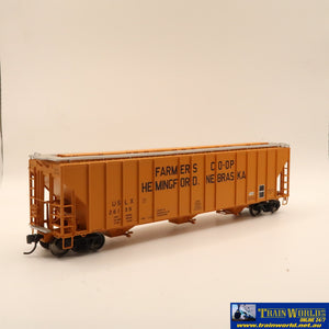 Npc-691 Used Goods Walthers Proto 58’ Evans 4780 3 Bay Covered Hopper Farmers Co-Op #26139 Ho