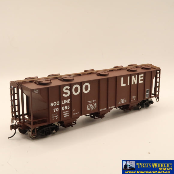 Npc-716 Used Goods Walthers Ps-2 2893 Covered Hopper Soo Line #70055 Ho Scale Rolling Stock