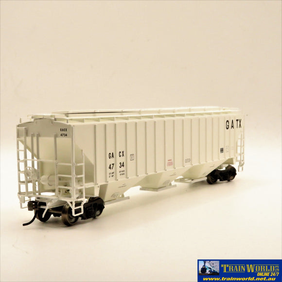 Npc-744 Used Goods Intermountain 3 Bay Covered Hopper Gatx #4734 Ho Scale Rolling Stock