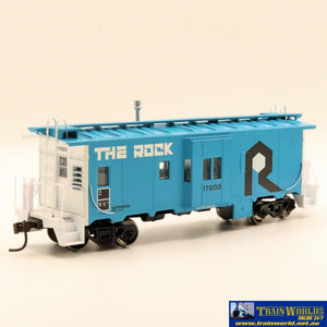 Npc-761 Used Goods Athearn Rtr Bay Window Caboose Rock Island #17203 Ho Scale Rolling Stock