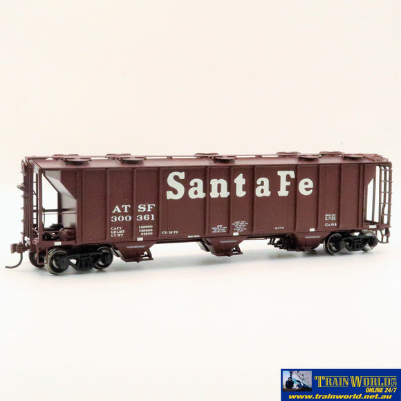 Npc-771 Used Goods Athearn Rtr Ps2 Covered Hopper Santa Fe #300361 Ho Scale Rolling Stock