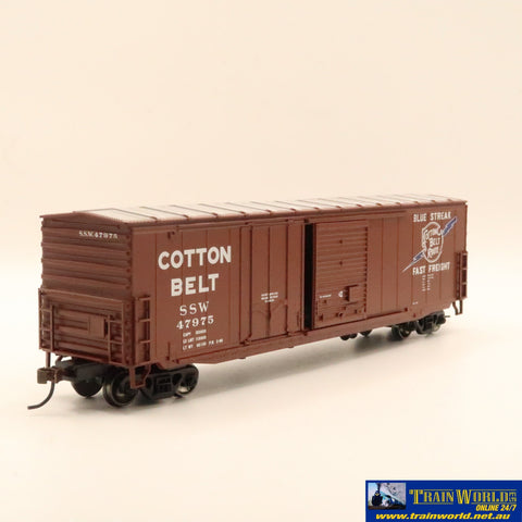 Npc-816 Used Goods Athearn Rtr 50’ Boxcar Cotton Belt #47975 Ho Scale Rolling Stock