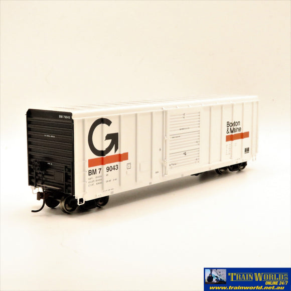 Npc-868 Used Goods Athearn Rtr 50’ Boxcar Guilford B&M #79043 Ho Scale Rolling Stock