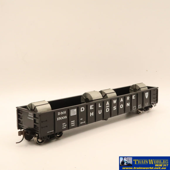 Npc-959 Used Goods Athearn Rtr 52’ Mill Gondola W/Load D&H #15008 Ho Scale Rolling Stock