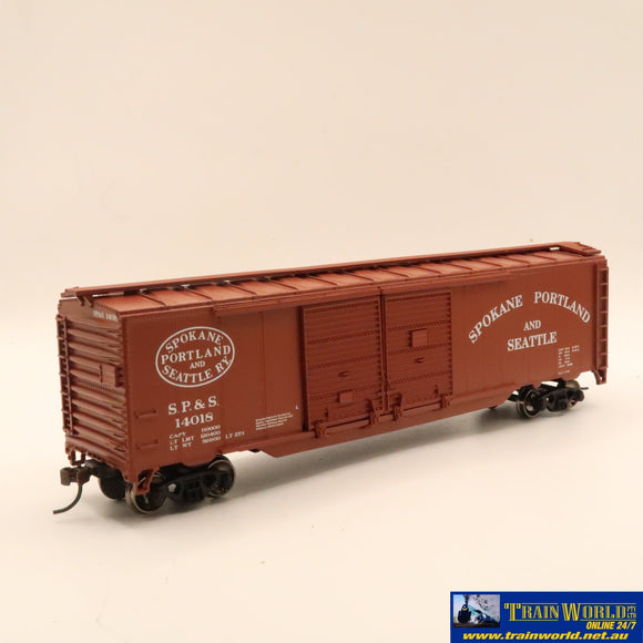 Npc-980 Used Goods Athearn Rtr 50’ Boxcar Spokane Portland & Seattle #14018 Ho Scale Rolling Stock