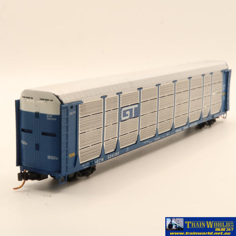 Nsc-0020 Used Goods Red Caboose Gtw Auto Rack #504190 N Scale Rolling Stock