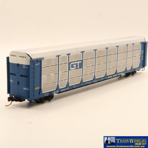 Nsc-0022 Used Goods Red Caboose Gtw Auto Rack #504143 N Scale Rolling Stock