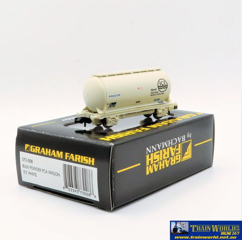 NSC-0055 Used Goods Graham Farish Bulk Powder PCA Wagon ICI White N Scale Rolling Stock