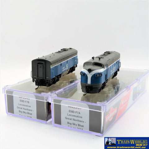 NSC-0115 Used Goods Intermountain F7A + F7B Great Northern DCC (non sound) N Scale Locomotive