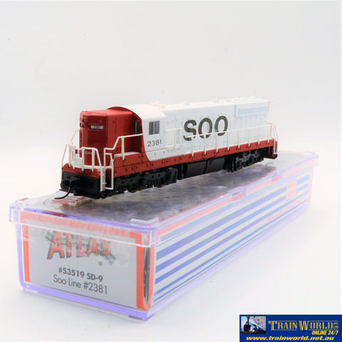NSC-0121 Used Goods Atlas SD9 SOO Line #2381 DCC (non sound) N Scale Locomotive