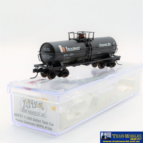 NSC-0248 Used Goods Atlas 11k gal Tank Car Hooker #1284 N Scale Rolling Stock