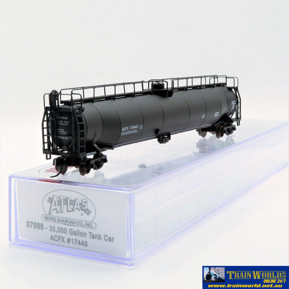 NSC-0256 Used Goods Atlas 33k Gal Tank Car AFCX #17440 N Scale Rolling Stock