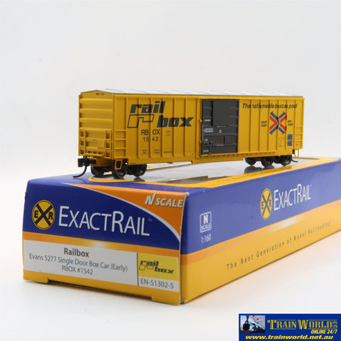 NSC-0290 Used Goods ExactRail Boxcar RBOX #1542 N Scale Rolling Stock