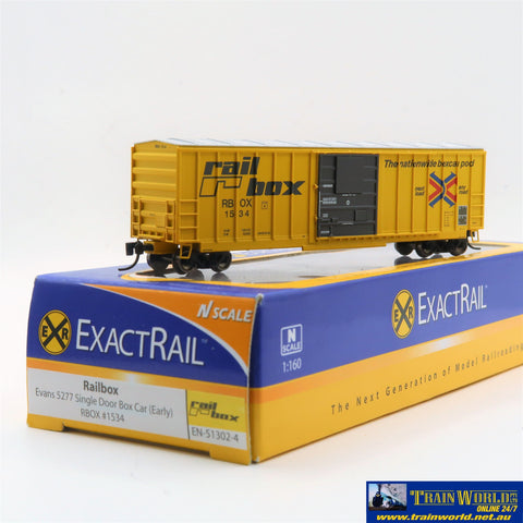 NSC-0291 Used Goods ExactRail Boxcar RBOX #1534 N Scale Rolling Stock