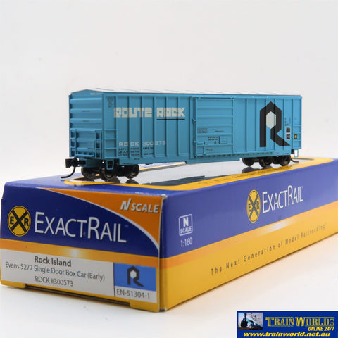 NSC-0293 Used Goods ExactRail Boxcar Rock Island #300573 N Scale Rolling Stock