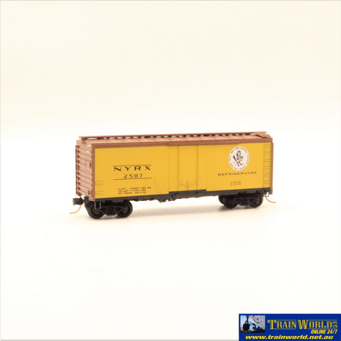 NSC-0427 Used Goods Microtrains 40’ Boxcar NYC #2507 N Scale Rolling Stock