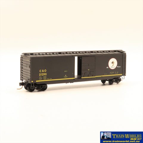 NSC-0436 Used Goods Microtrains 50’ Boxcar C&O #21290 N Scale Rolling Stock