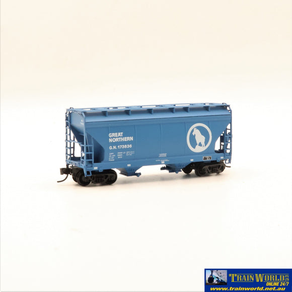 NSC-0448 Used Goods Intermountain ACF Center Flow 2 Bay Hopper GN #173836 N Scale Rolling Stock