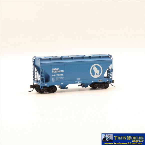 NSC-0450 Used Goods Intermountain ACF Center Flow 2 Bay Hopper GN #173985 N Scale Rolling Stock