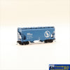 NSC-0451 Used Goods Intermountain ACF Center Flow 2 Bay Hopper GN #173907 N Scale Rolling Stock