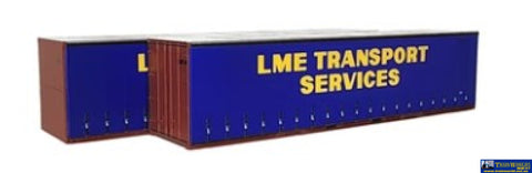 Otm-40Cs39 On Track Models 40’ Curtain Sider Container Lme Transport (Twin-Pack) Ho Scale