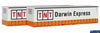 OTM-40CS42 On Track Models TNT Darwin Express 40’ Curtain Sided Containers (Twin-Pack) HO Scale - ContainerAndLoad