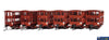 OTM-LSV09 On Track Models VR L-Type Sheep 4-Wheel Wagon 1980’s *Curved Roofs* ’Wagon Red’ #L1278W; L1283; L1303U;
