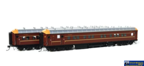 OTM-SI202b On Track Models NSW Supplementary Interurban Cars SI-202b Deep Indian Red SI Cars - No Logos (2-Pack) HO