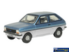OXF 76FF007 Oxford Diecast Blue Strato Silver Ford Fiesta Mk I OO Scale Vehicle