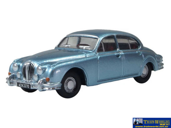 OXF-76JAG2008 Oxford Diecast Jaguar MK2 Opalescent Silver Blue OO-Scale Vehicle