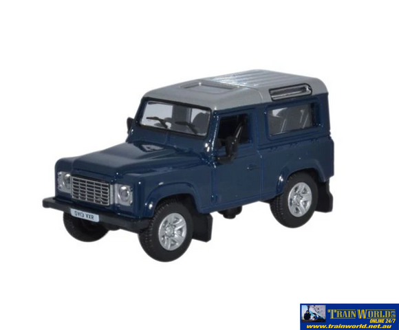 OXF-76LRDF002 Oxford Diecast Land Rover Defender 2013 Tamar Blue OO-Scale Vehicle