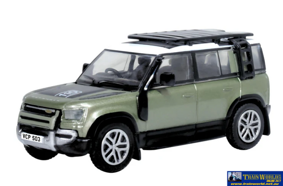 OXF-76ND110003 Oxford Diecast New Land Rover Defender 110 Pangea Green OO-Scale Vehicle