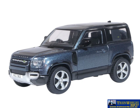 OXF-76ND90002 Oxford Diecast New Defender 90 Tasman Blue OO-Scale Vehicle