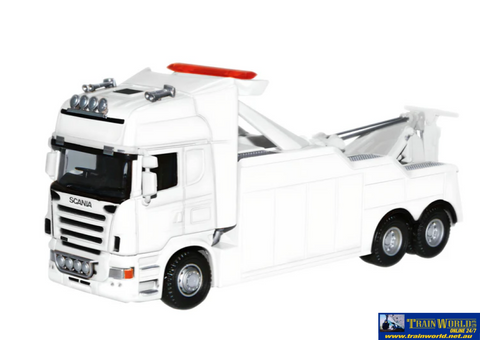OXF-76SCA03REC Oxford Diecast Scania Topline Recovery Truck White OO-Scale Vehicle
