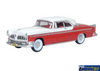 OXF 87CNY55001 Oxford Diecast 1955 Chrysler New Yorker Deluxe Coupe St. Regis Tango Red/Platinum HO Scale (1:87) Vehicle