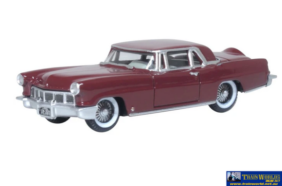 OXF 87LC56005 Oxford Diecast 1956 Continental Mkii Dark Red HO Scale (1:87) Vehicle