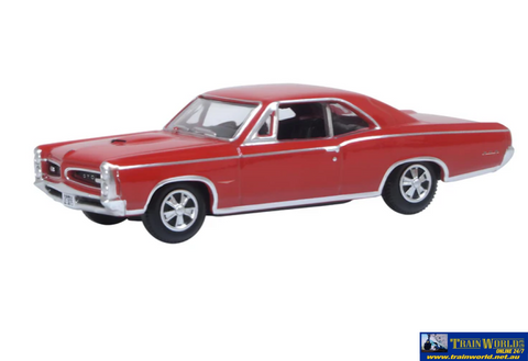 OXF 87PG66002 Oxford Diecast Montero Red Pontiac GTO 1966 HO Scale (1:87) Vehicle