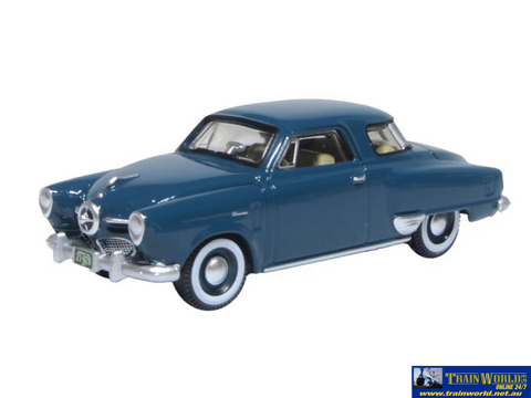 OXF-87SC50002 Oxford Diecast 1950 Studebaker Champion Starlight Coupe Aqua Green 1:87 HO-Scale Vehicle