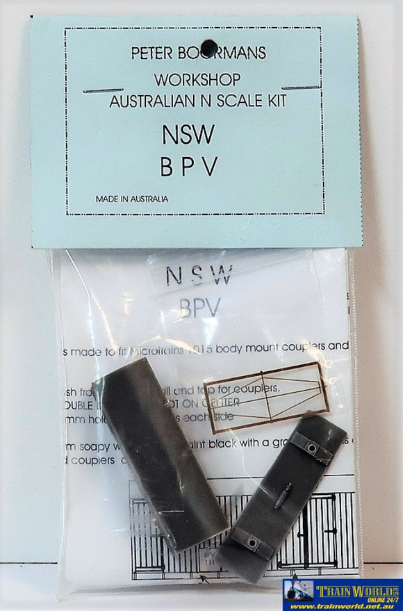 Pbw-061 Peter Boormans Workshop Kit Nswgr Bpv-Type Bogie Explosives-Van N-Scale Rolling Stock